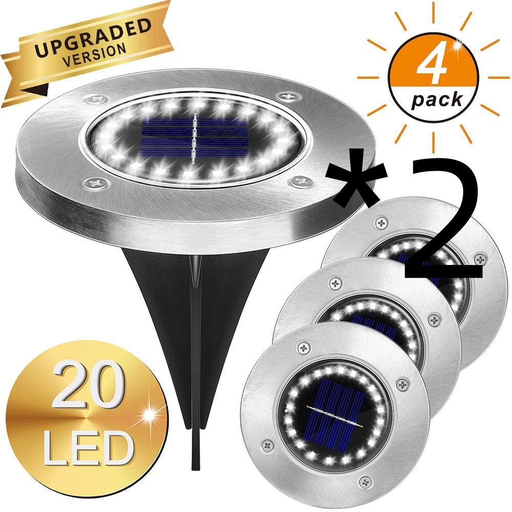 2PC 4pcs 20LED warm light