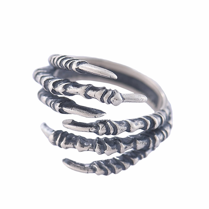 Title 3, European and American Eagle Claw Ring with Adju...