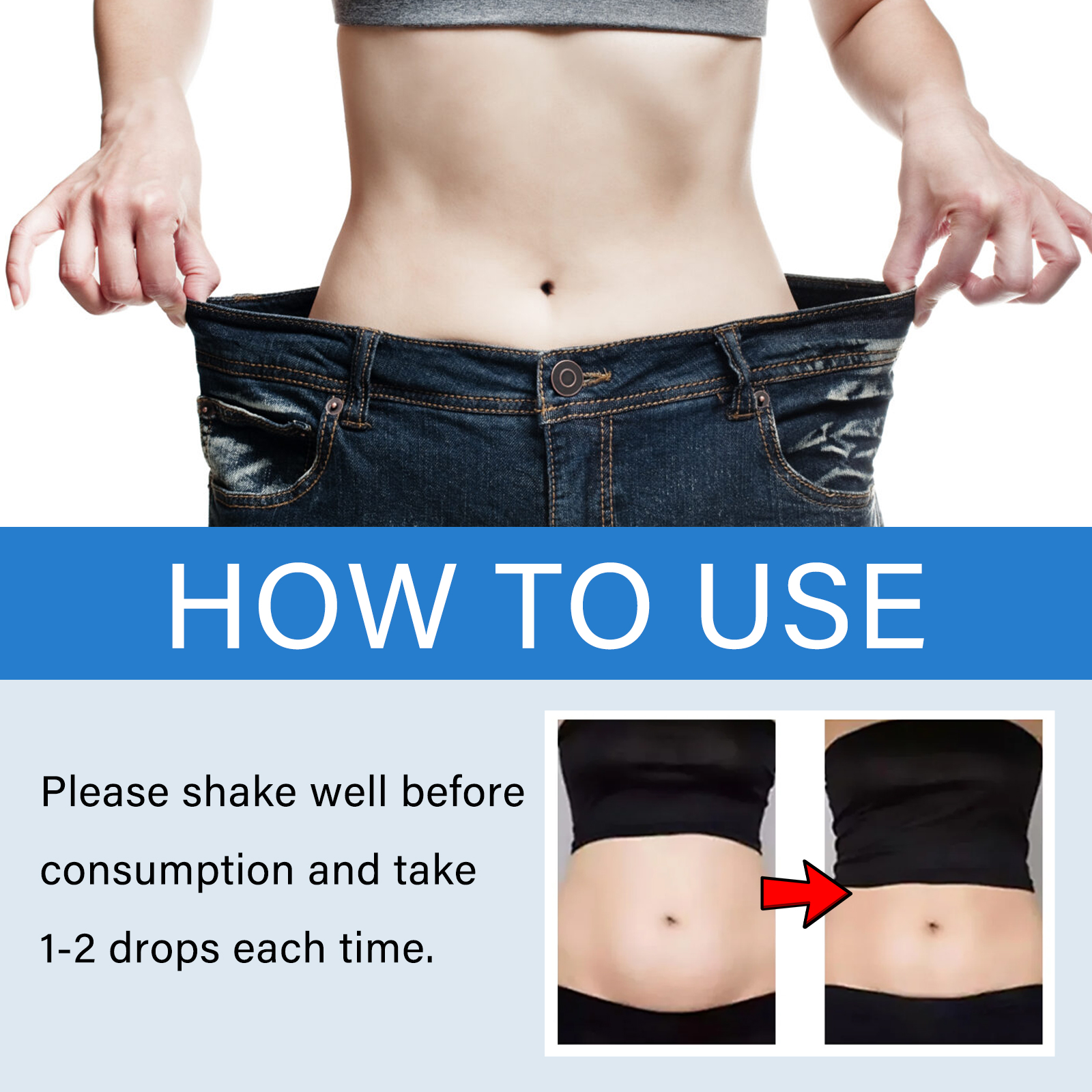 Googeer Toning Drops Skin, Belly Growth, Waist And Body Toning Oral Body Contouring Drops image 4