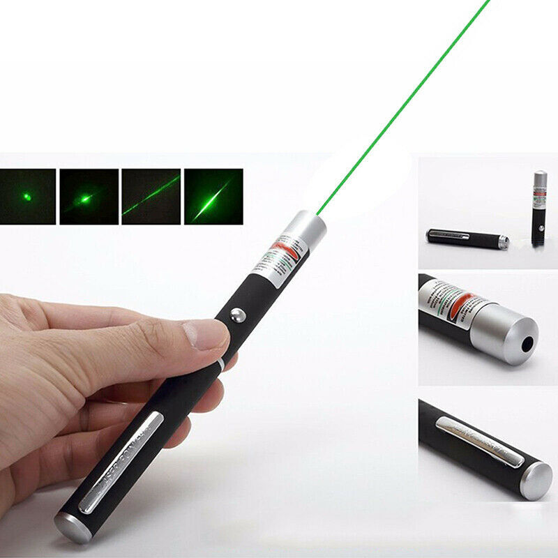 532nm Green Laser Pointer Pen Light Visible Single Beam AAA Lazer Torch 5PCS Mini Small Teaching Pen Light Pet Toys