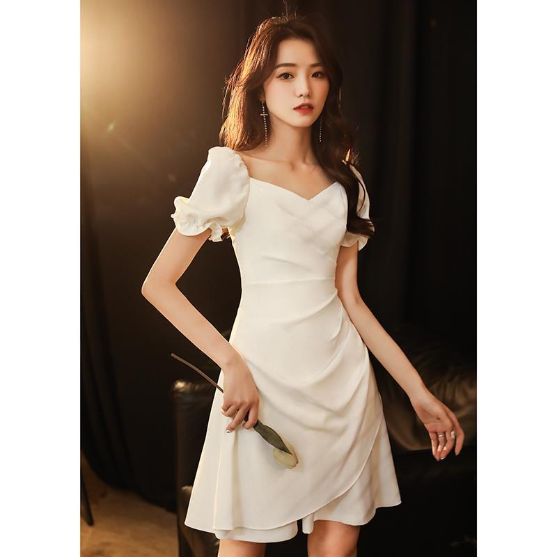 White Dress Small Dress Skirt Women's Skirt Can Be Worn At Ordinary Times