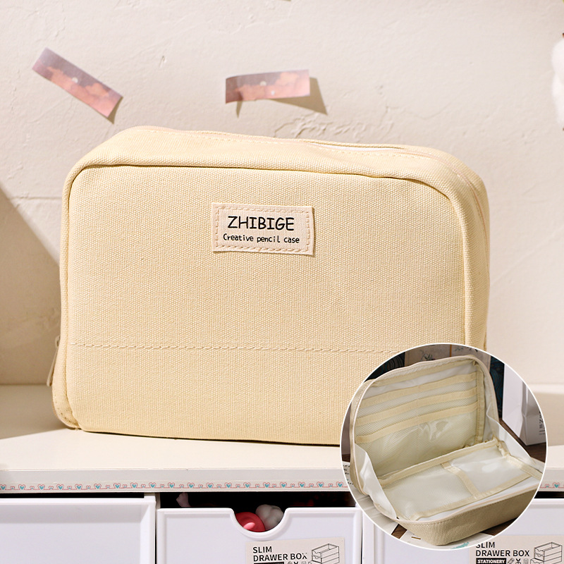 Ins Style Japanese Girl Large Capacity Stationery Bag