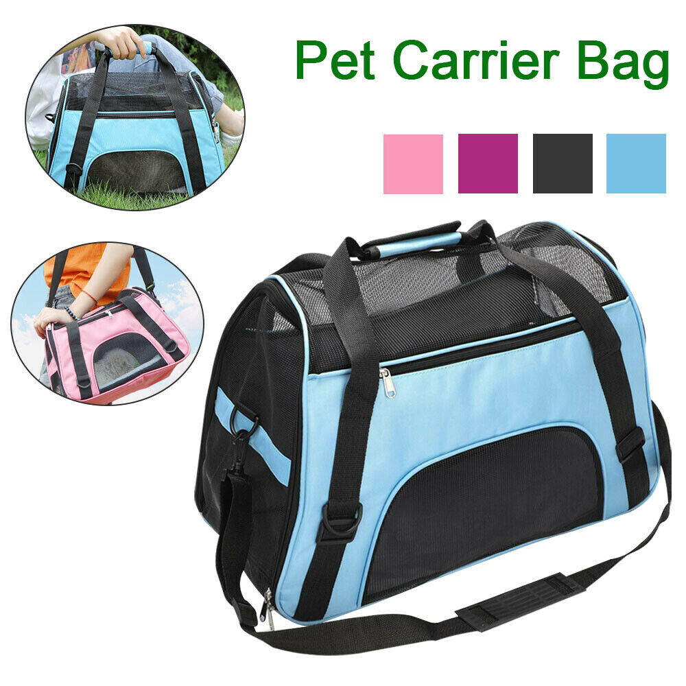 Large Pet Carrier Bag AVC Portable Soft Fabric Fold Dog Cat Puppy Travel — image 4