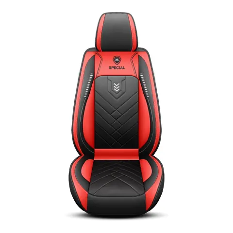 Sport Rocket Design Racing Car Seat Covers Red Black
