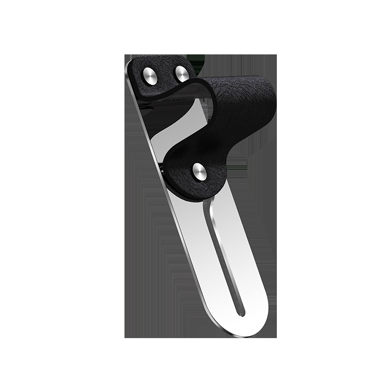 Multifunctional Leather Mobile Phone Ring Bracket Car - Image 5