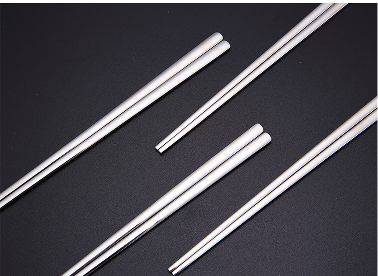 Title 11, Stainless steel chopsticks Korean style solid f...