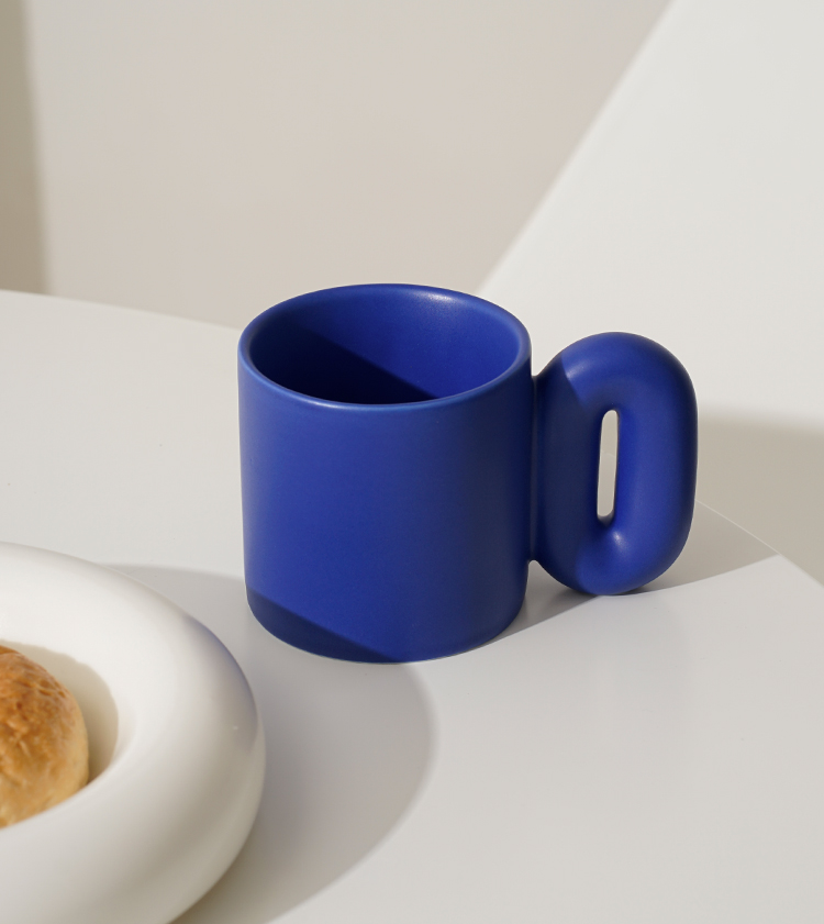 Title 1, Nordic Style Mug Real Klein Blue Three-Dimensio...