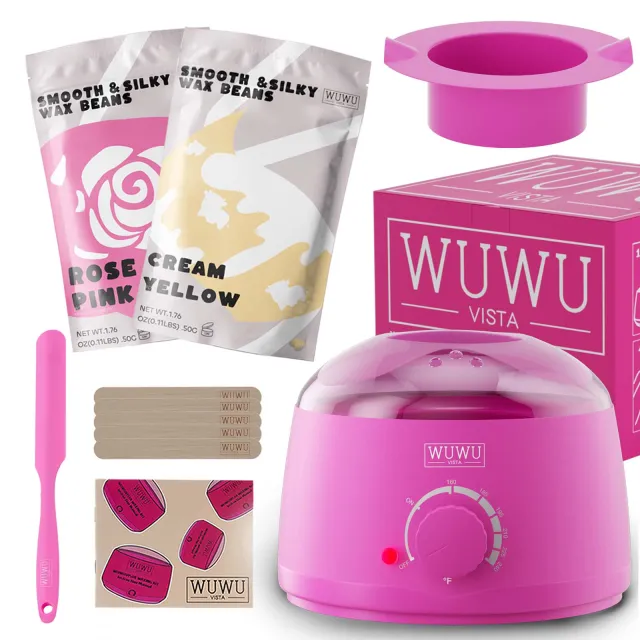 Waxing Kit 11 Items WUWUVISTA Hair Removal Wax Kit Wax Melt Warmer Waxing Beads Face,Brazilian,Full Body,Bikini,Sensitiive Skin Suitable For Plugs ... Eu Plug - Shop at LoveMi