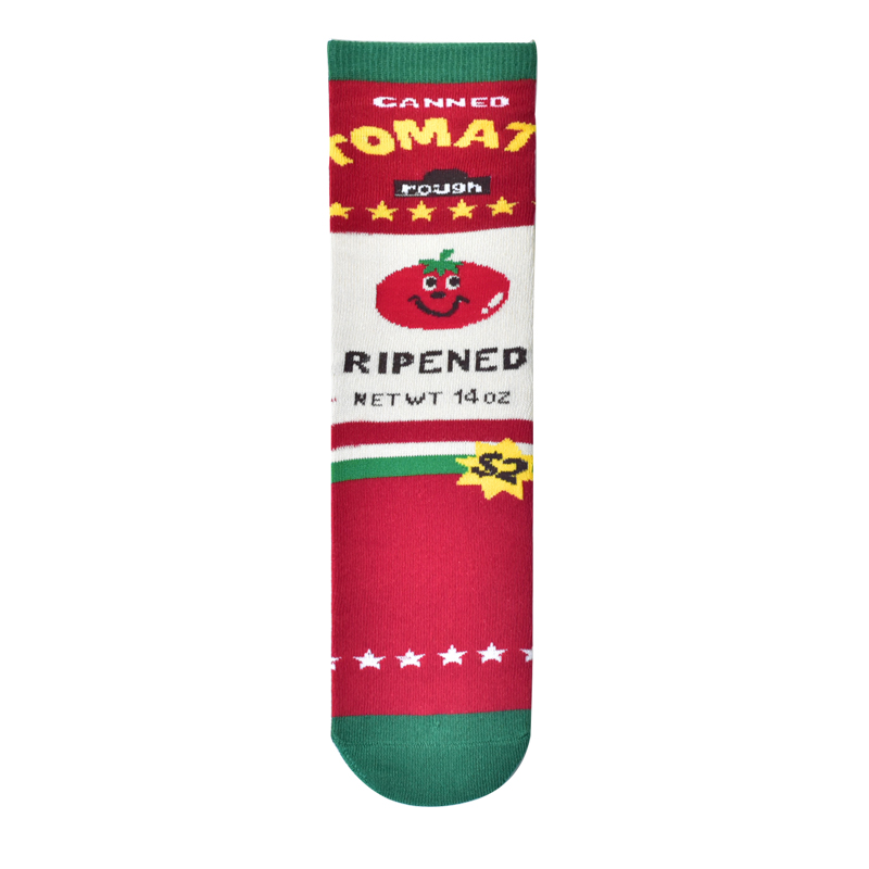 Title 6, Milk Biscuit Tomato Cartoon Socks