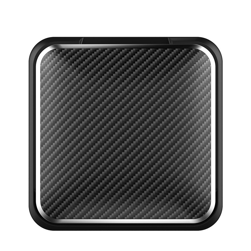 Carbon Fiber Texture Silicone Car Dashboard Center Console Navigation Phone Holder - Image 3