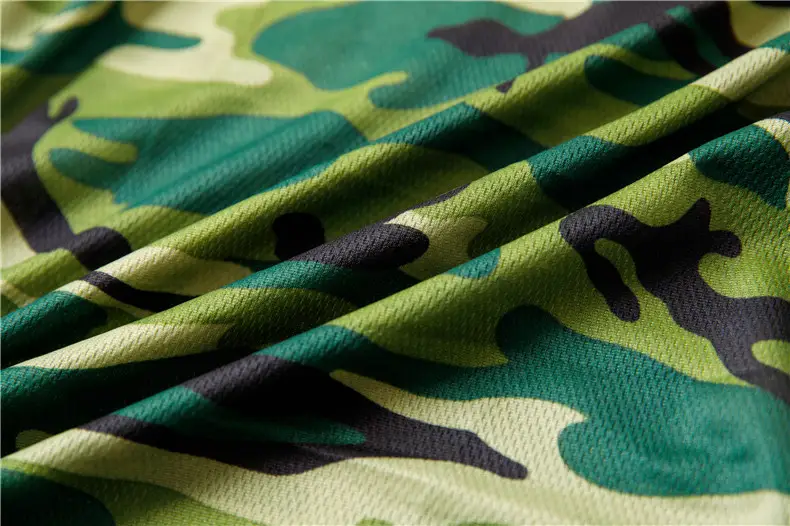 Camouflage Uniform T-shirt Round Neck Expand Outdoor Sports