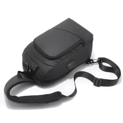 Men's Fashion One Shoulder Crossbody Bag - Black - View 1