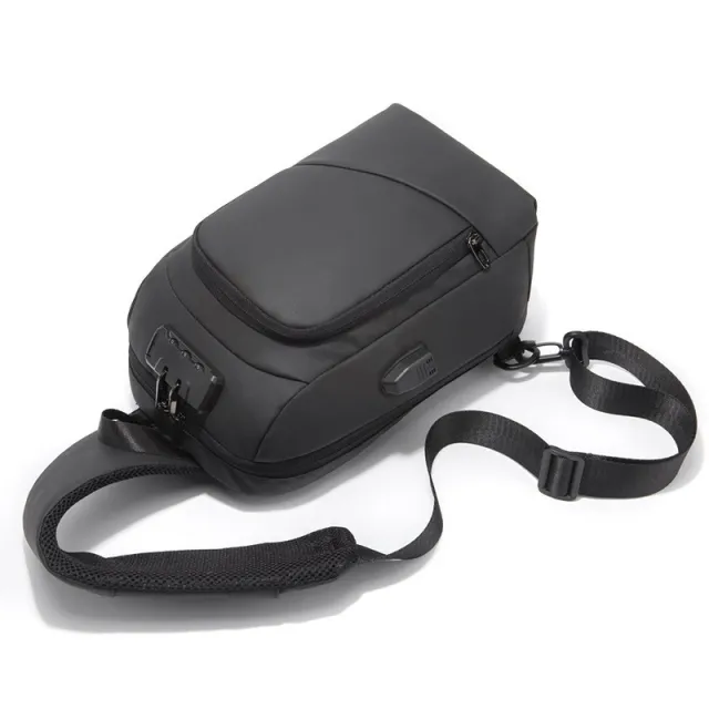 Men's Fashion One Shoulder Crossbody Bag Black - Shop at LoveMi