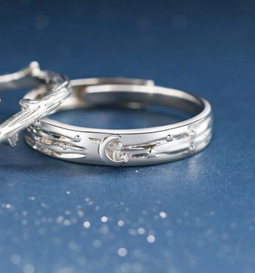 Little Prince With Roses Couple Ring Male And Female Pair