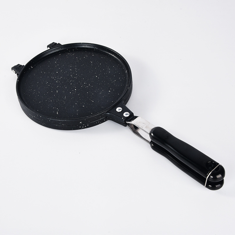 قالب كيك منزلي دائري ماكينة مقرمشة غازية مزدوجة الوجه لأدوات الخبز وصنع الكعك