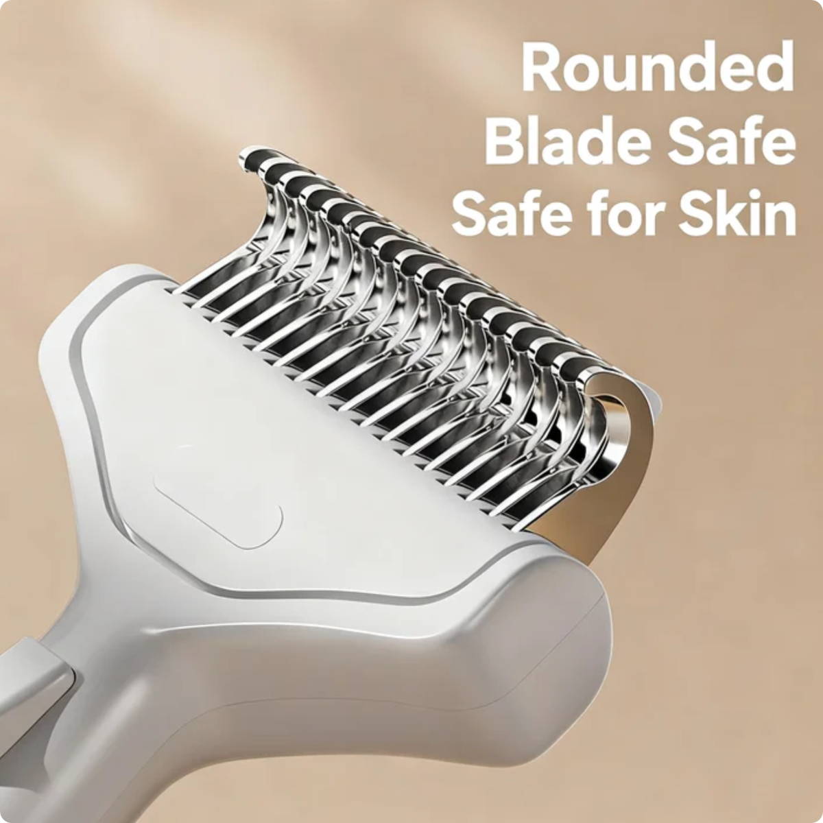 Pet Dematting Comb For Cats Dogs, Self Cleaning Deshedding Brush With Stainless Steel Blades, 26 Angle Undercoat Rake For Removing Loose Hair And Tangles, Grooming Tool For Long Short Haired Pets