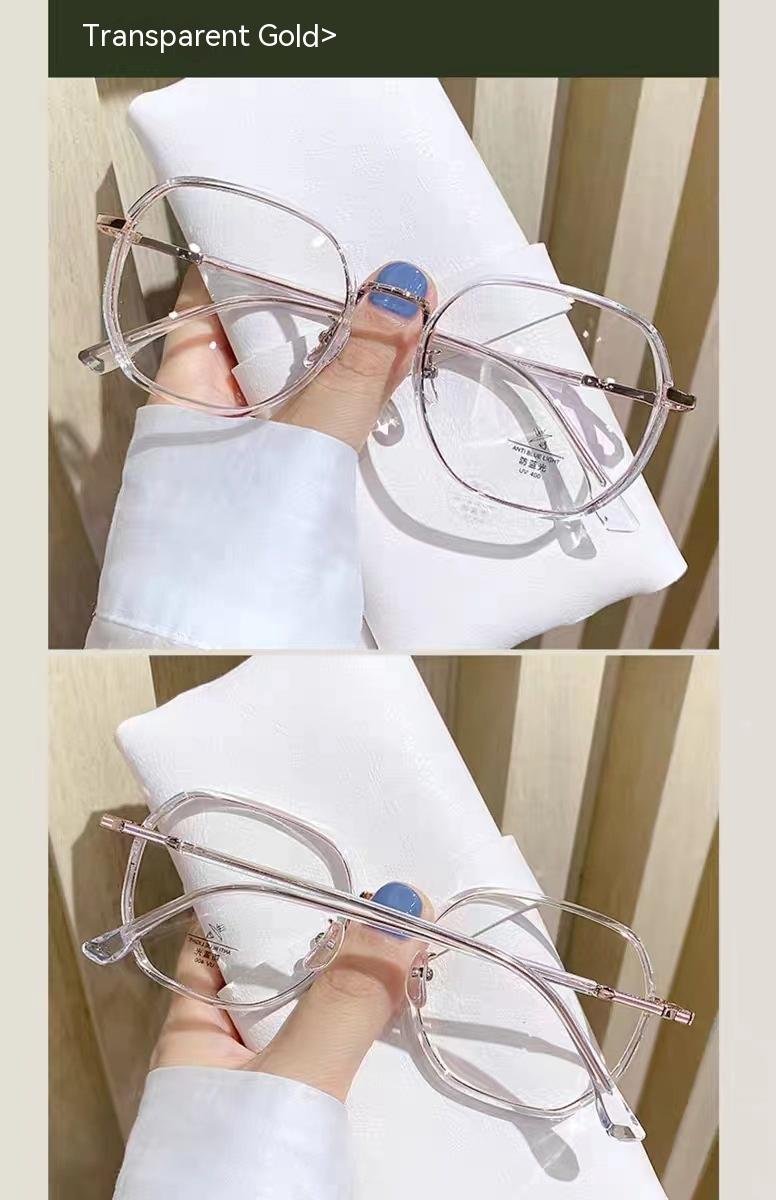 Transparent Glasses Myopia Slimming Glasses Frame Light Polygon Frame - Image 6