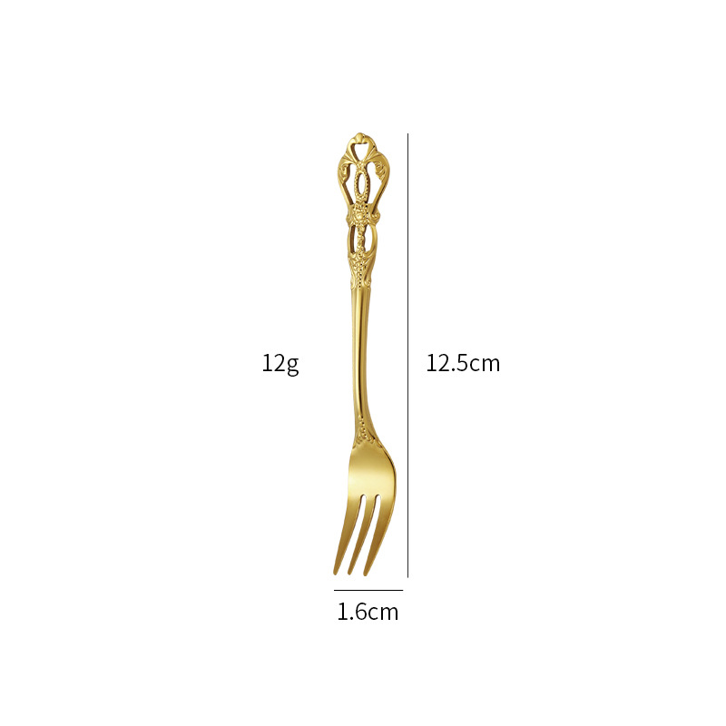 Gold fork