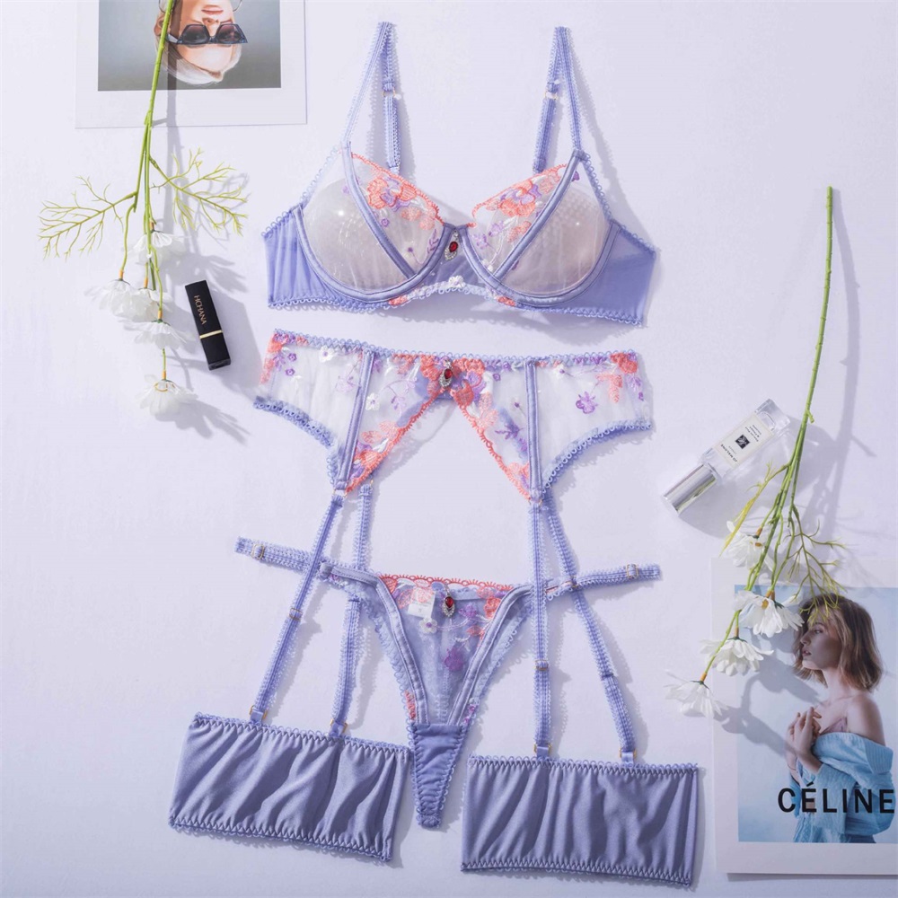 Title 4, Craft Embroidery Mesh Underwear Set offering ex...