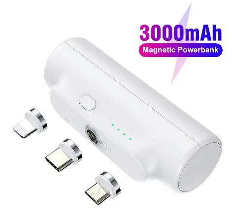 Magnetic Power Bank 3000 MAh Is Suitable for Mobile