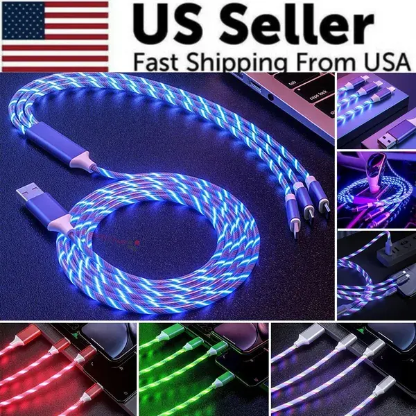 3 In 1 LED Fast Charging Cable
