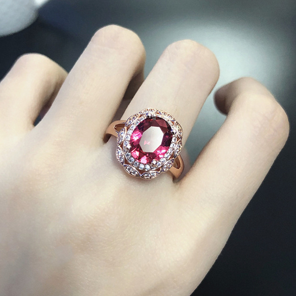 Title 1, High-end Oval Group Zircon Ring