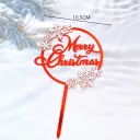 Double Layer Red Snowflake