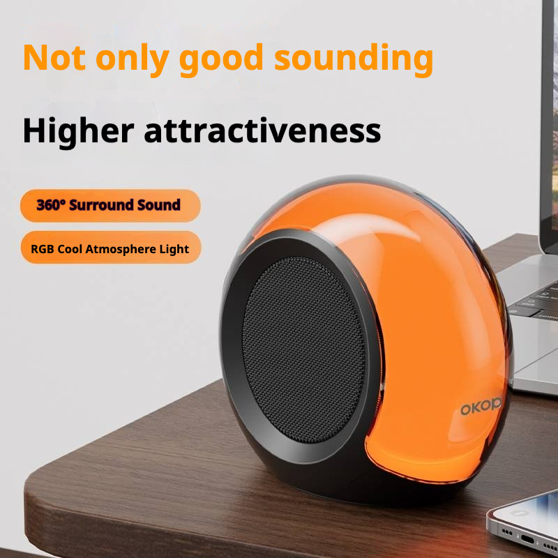 KP-583 Mini Bluetooth Speaker With Ambient Light Portable Outdoor Subwoofer Cross-Border Factory Direct 3