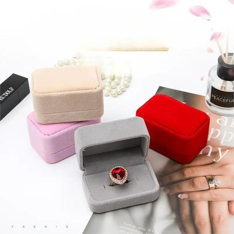 Jewelry Box Box Flannelette Ring Box