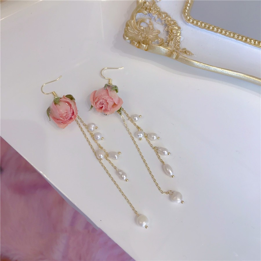 Title 2, Guijin Flower Earpiece French Sweet Dried Flowe...