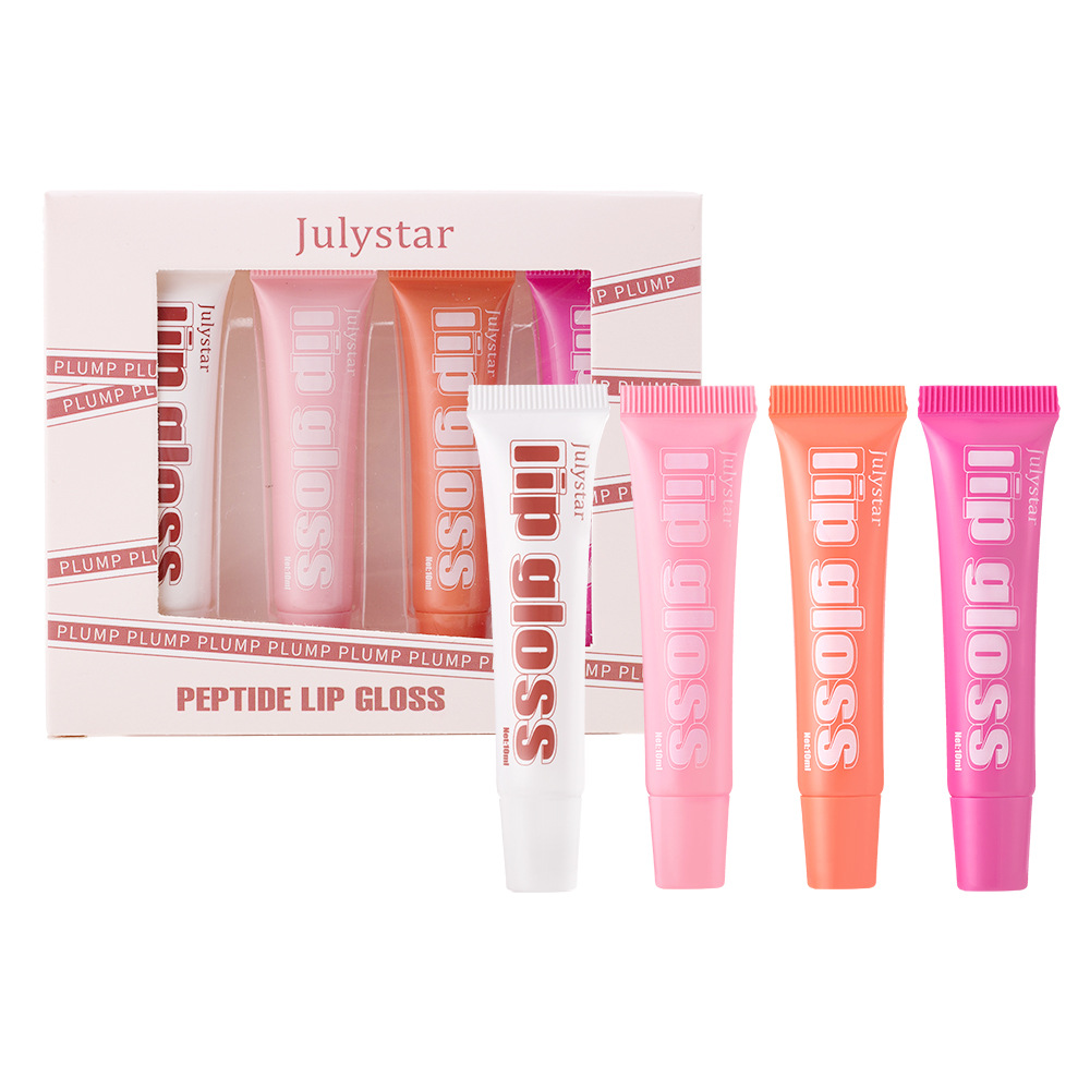 Lip Moisturizing Fruit Flavor Lip Honey 4-piece Set Lip Glaze Moisturizing Hydrating Lip Oil Makeup — foto 4