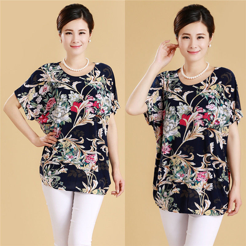 Middle-aged And Elderly Women's Summer Tops