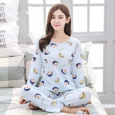 Title 15, Long sleeve pajamas for women in autumn and win...