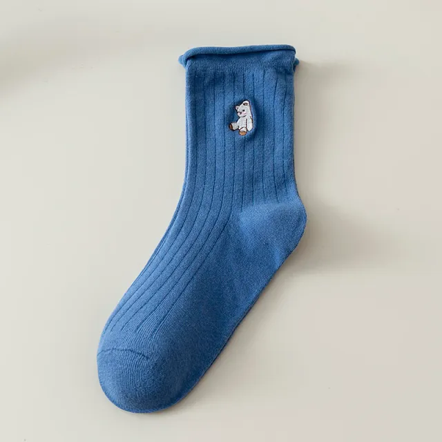 College Style Women's Stacked Socks Denim Rabbit - Shop at LoveMi