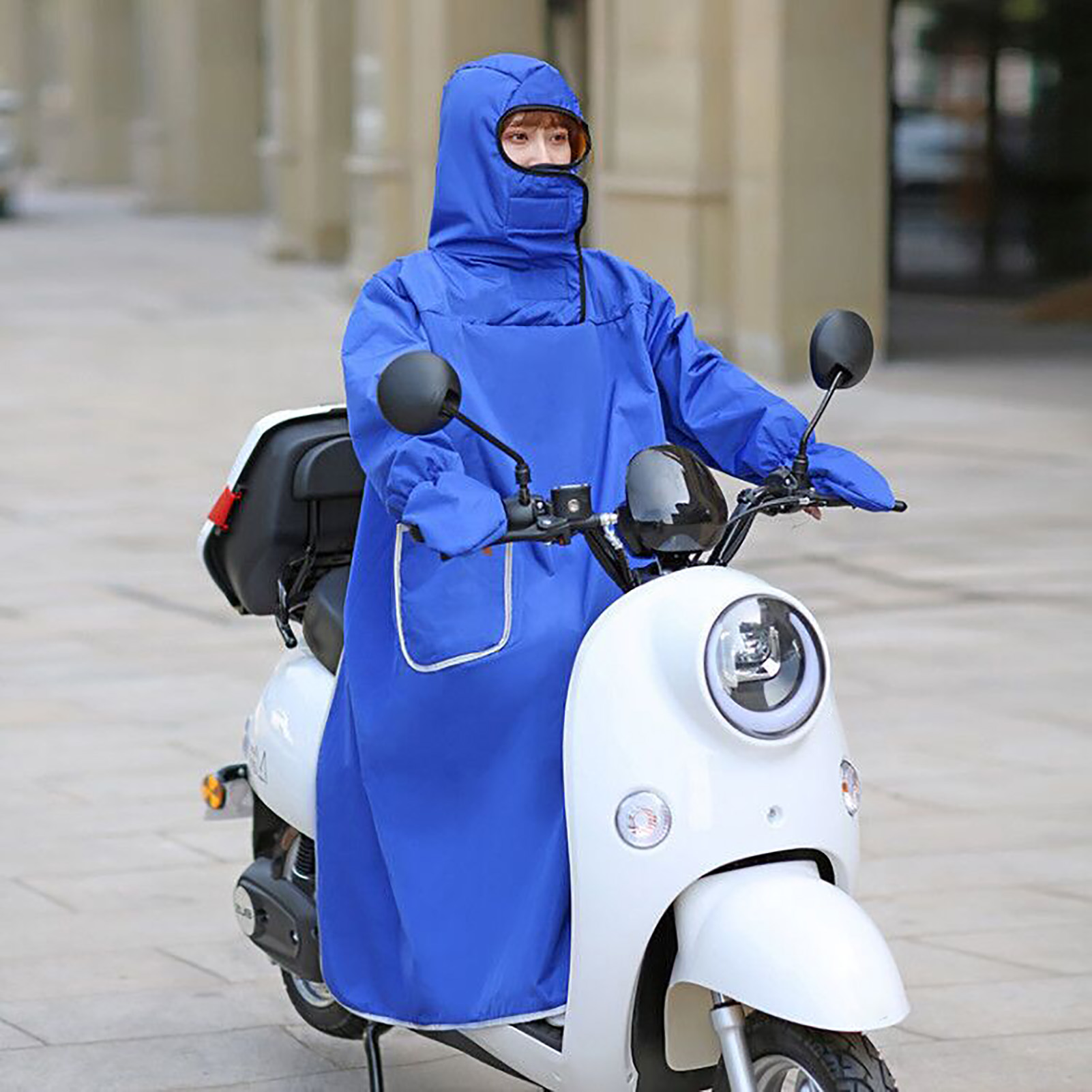 Thickened Waterproof Cold Warm Battery Car Windbreaker Cover