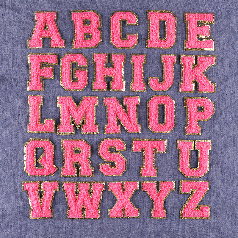 Computerized Embroidery Towel Embroidery English Garment Accessories Fabric Stickers — image 1