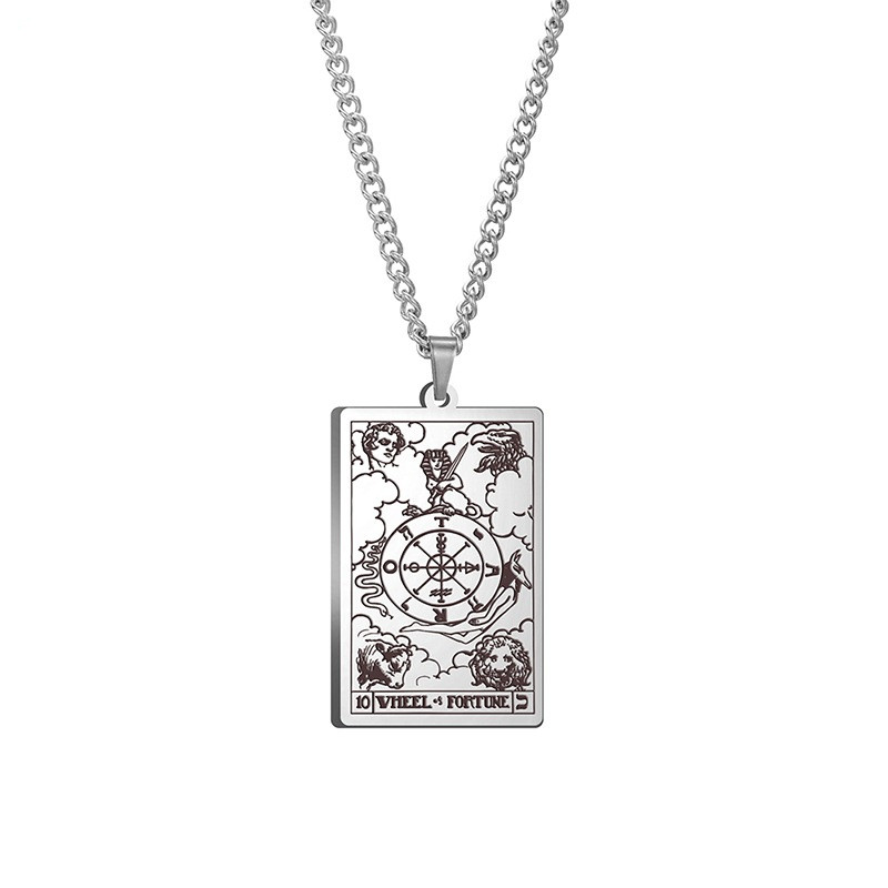 Tarot Man's Stainless Steel Necklace