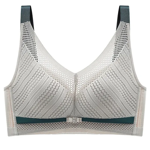 Ultra thin And Light Luxury Full Cup Underwear, Mesh, Breathable And Comfortable, No Steel Ring Green - Shop at LoveMi