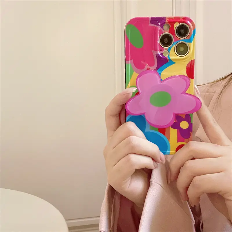 Ins Wind Flower Phone Case Bracket
