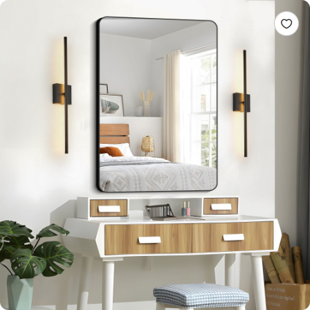 28″ Modern LED Wall Sconce – Minimalist Black Matte Indoor Wall Light (2-Pack) - Image 4