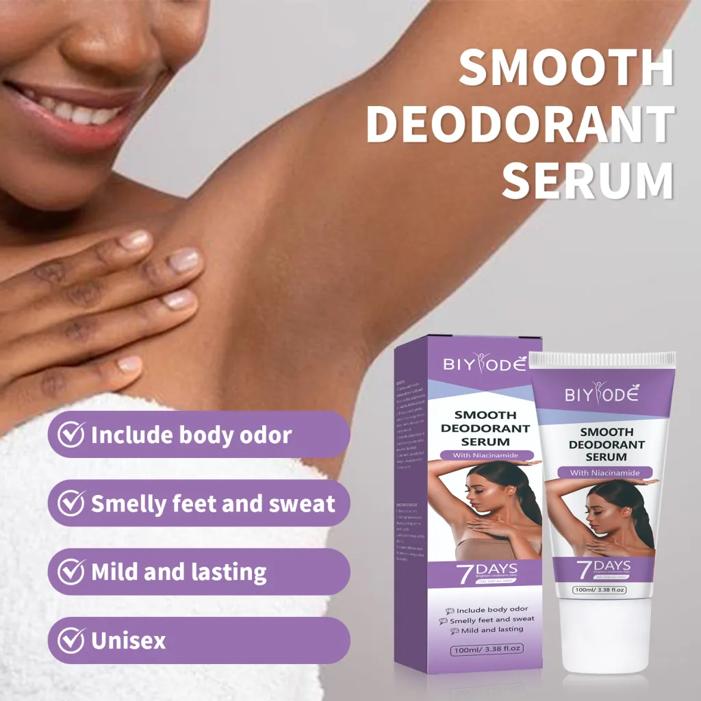 Long-Lasting Brightening Dry Serum Antiperspirant Smooth Rose-Scented Deodorant Spray For Body Odor Removal - 100Ml