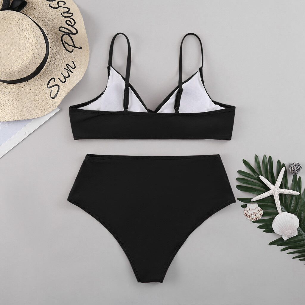 European And American Sexy Slim Slimming BIKINI High Waist Ladies Sexy Bikini Split Swimsuit