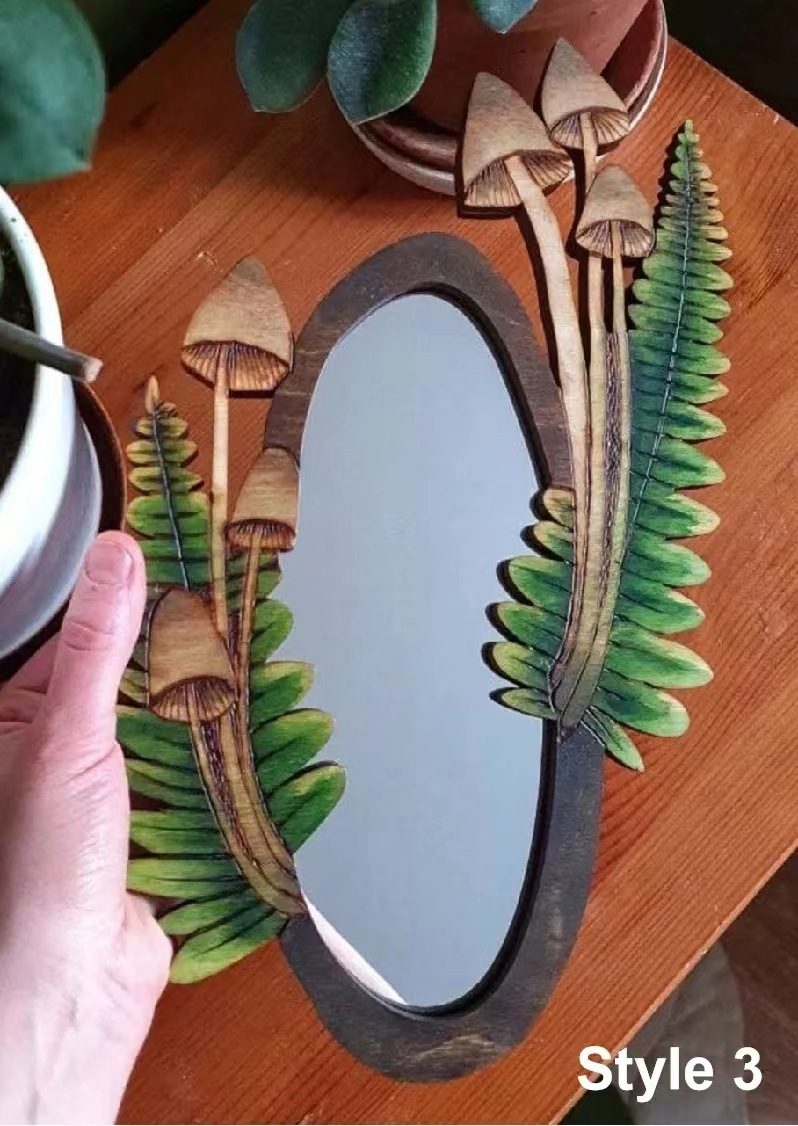 Mushroom Forest Mirror Home Garden Decoration — foto 3