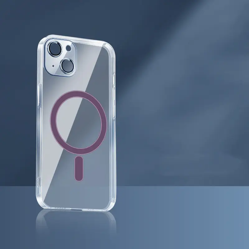 Wireless Charging Liquid Silicone Magnetic Mobile Phone Case