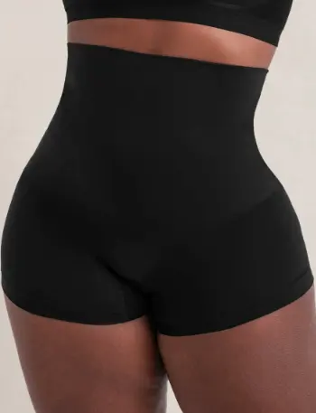 Women High Waist Shapewear Shorts, Silicone Gripper