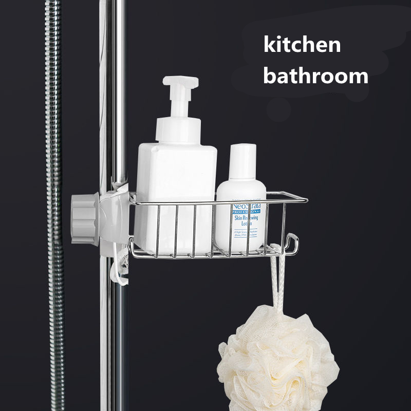 Adjustable Sink Drain Rack Sponge Storage Faucet Holder Soap Drainer Shelf Basket Organizer Kitchen Bathroom Accessories source detail image 7