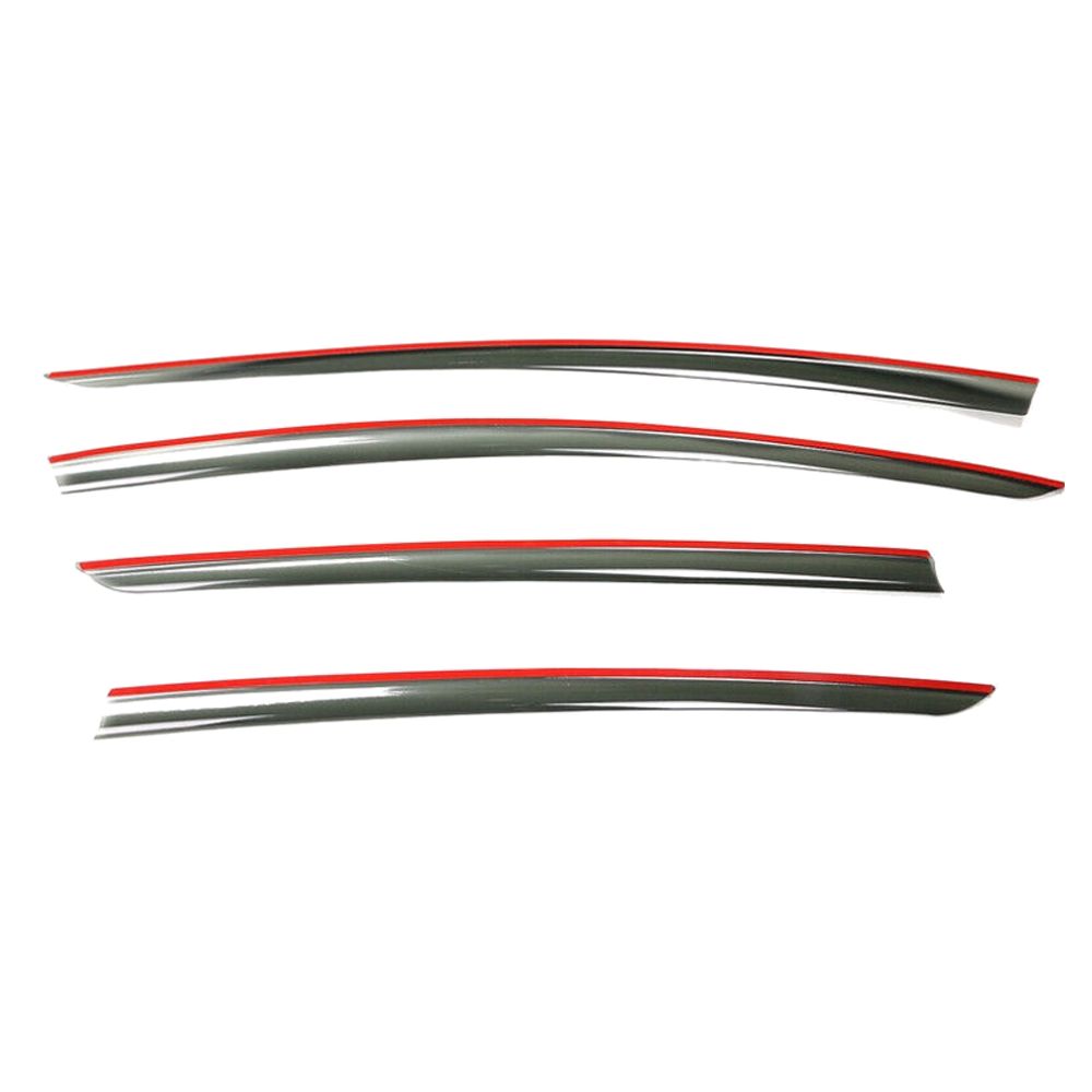 Fits 17-23 Tesla Model 3 Smoke Acrylic Window Visors Sun Rain Deflectors 4PCS — foto 5
