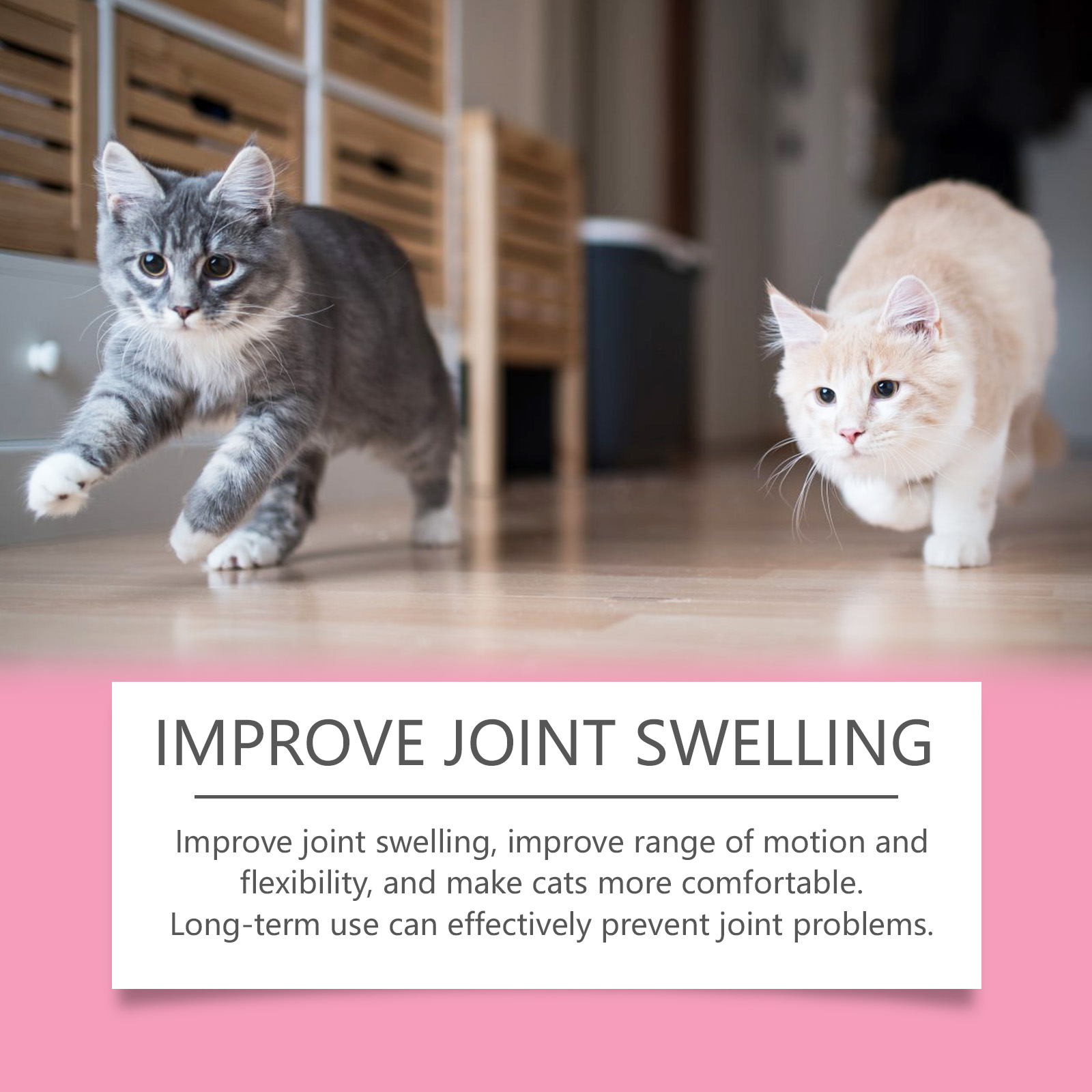 Cat Joint Health Support Tablets, Glucosamine Joint Supplement For All Breeds & Sizes Cats, 80 Count Joint Care Chewable Tablets To Relieve Joint Discomfort — foto 2