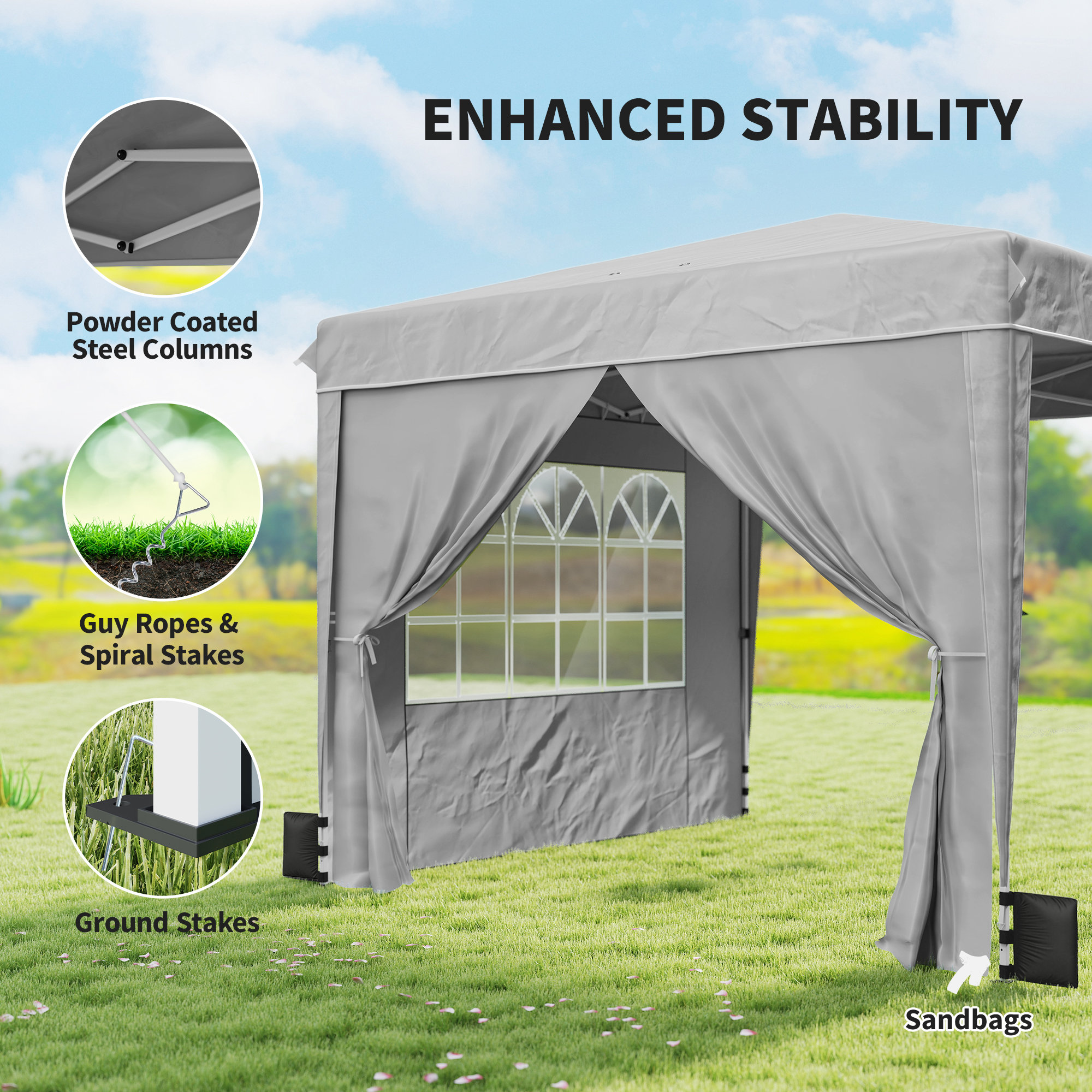 Up Canopy Tent With Sidewalls