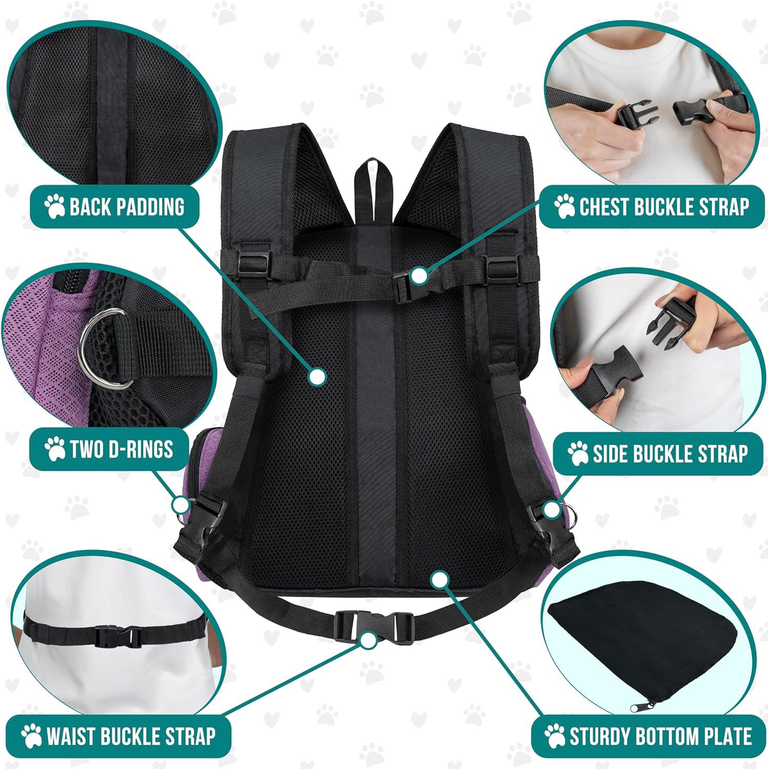 Title 5, Pet Dog Carrier Bag Carrier For Dogs Backpack P...